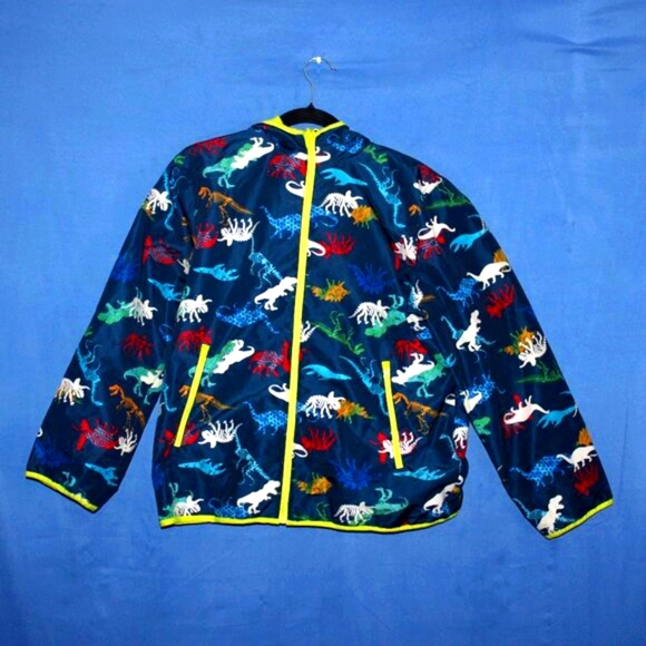 Wonder Nation Dinosaur Print Jacket Blue XL 14-16 Husky - Picture 1 of 6